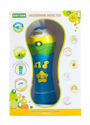 Детская музыкальная игрушка "микрофон" 8639 световые и звуковые эффекты