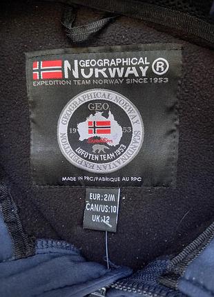 Куртка-анорак мужская из материала софтшелл (softshell) от французского бренда geographical norway 6