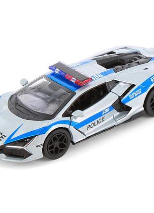 Коллекционная машинка "lamborghini revuelto" kt5459wpr(silver) масштаб 1:42