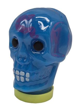 Дитячий антистрес-слайм череп skull 80174, 100 мл блакитний