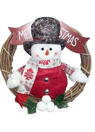 Фігурка-підвіска новорічна snowman 30.5см m17243 тм stenson