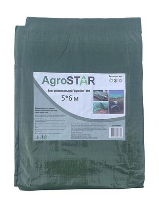 Тент универсальный"agrostar" 100 (5*6)зел 6