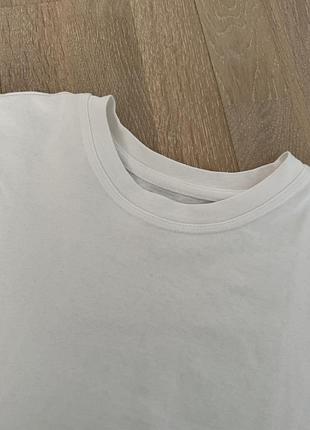 Базова біла оверсайз футболка pull&bear 4