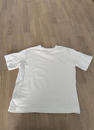 Базова біла оверсайз футболка pull&bear 6