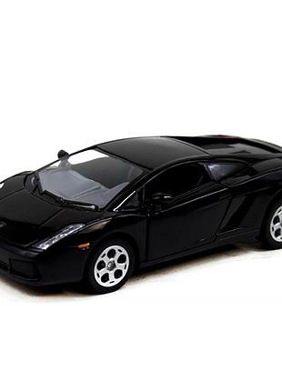Колекційна машинка "lamborghini gallardo" kt5098w(black) масштаб 1:42
