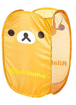 Корзина-сетка для игрушек 10-76(yellow) с рисунком, 48х25 см
