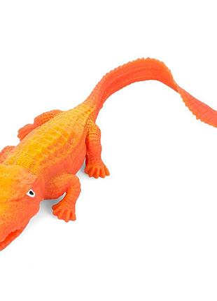 Детская игрушка-антистресс "крокодил" sq-18(orange) размер 24 см