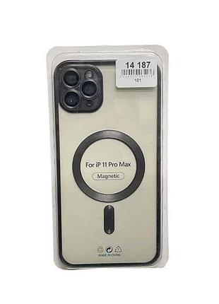 Накладка magsafe matte iphone full camera для 11 pro max black тм gerlax