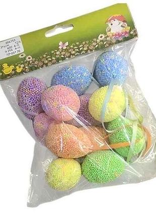 Декор крупнодной easter eggs 3х4см (12шт/уп) r40473 тм stenson