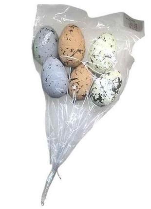 Декор великодній easter eggs 20х4см (6шт/уп) r40486 тм stenson