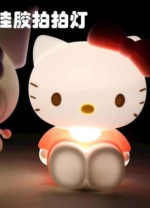 Ночник силиконовый в форме зайчика hello kitty zb-732 тм китай