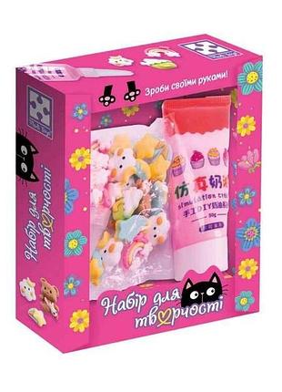 Набір для творчості клей з кабашонами. ведмедик мікс vt4600-03 тм vladi toys