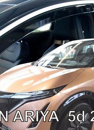 Дефлекторы окон (ветровики) nissan ariya 2022->5d (вставные, кт - 4шт) heko