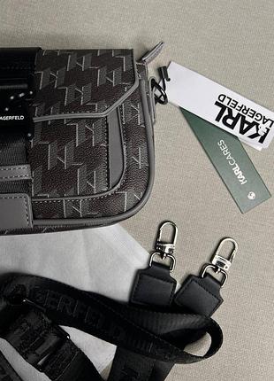 Чоловіча сумка karl lagerfeld (сіра) 2