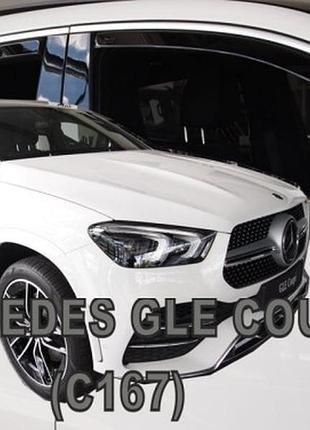 Дефлектори вікон (вітровики) mercedes gle ii c167 2019+ (вставні, кт - 4шт) coupe heko