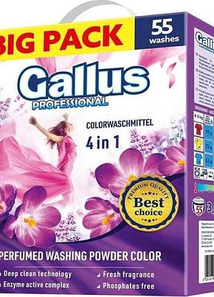Пральний пор professional 4в1 3,05кг color картон тм gallus