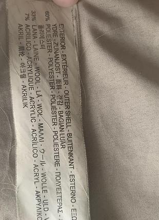 Шерстяное пальто zara 6