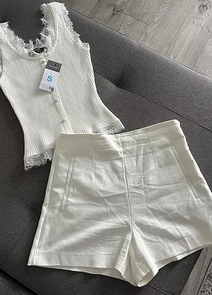 Білі шортики zara 🤍 6