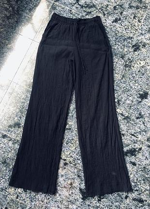 Брюки zara эффект жатый ткань вискоза 4
