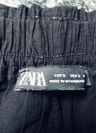 Брюки zara эффект жатый ткань вискоза 7