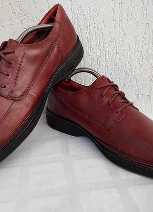 Брендовие кожанние туфли clarks р.44