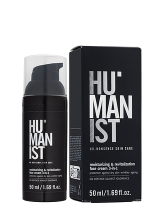 Крем для лица для мужчин delia cosmetics humanist 3 в 1 "увлажнение и ревитализация", 50 мл