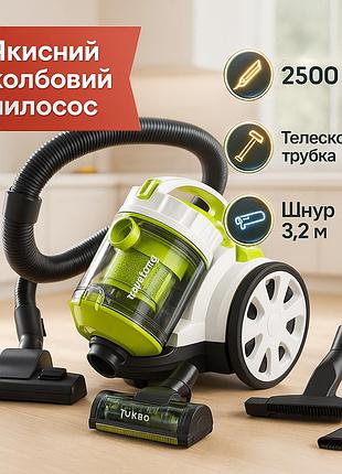Пылесос для дома надежный rainberg, мощный пылесос для уборки квартиры надежный контейнерный pr-46