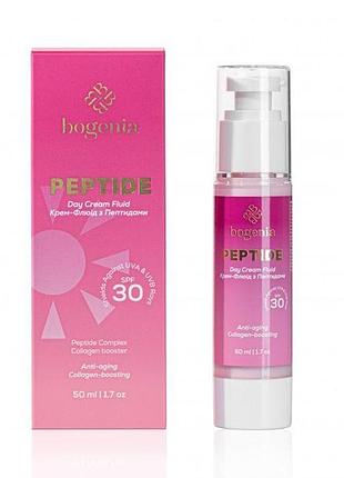 Крем-флюїд для обличчя антивіковий bogenia з пептидами spf30 50 мл (bg454(001)) daily skin care