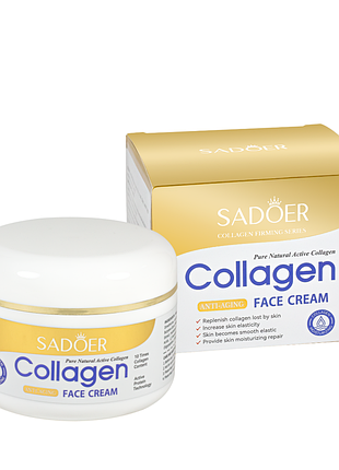 Крем для лица антивозрастной sadoer collagen anti-aging face cream (sd4555) daily skin care
