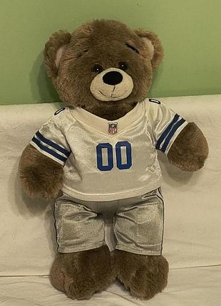 Vintage - build-a-bear workshop nfl dallas cowboys No00 - мягкая плюшевая игрушка мишка в форме - нфл - 45 см