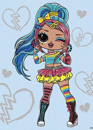 Картина по номерам "l.o.l. surprise! tweens emma emo" kho6278, 30х40 см