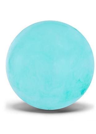 Детский резиновый мяч pb25119(turquoise) бирюзовый, 22 см, 70 грамм