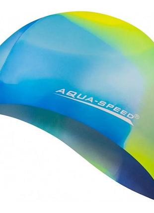 Шапка для плавания "bunt" aqua speed 113-41 мультиколор, osfm