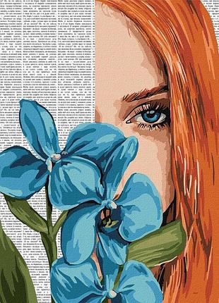 Картина по номерам "красочная поэзия: голубая орхидея" ©art_selena_ua kho8583, 40x50 см