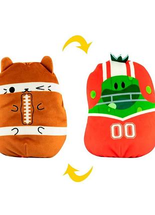 Мягкая игрушка 2 в 1 котик и огурчик спортсмены cats vs pickles cvp2200-3