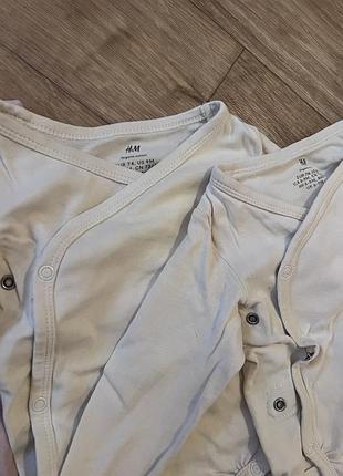 Боді hm 74 h&m боди на запах набір 2