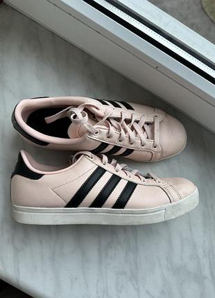 Кеди adidas оригінал шкіряні кросівки натуральна шкіра пудрові