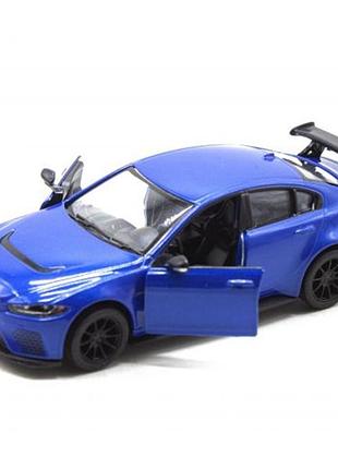 Машинка інерційна "jaguar xe sv project 8" kt5416w масштаб 1:36 синій