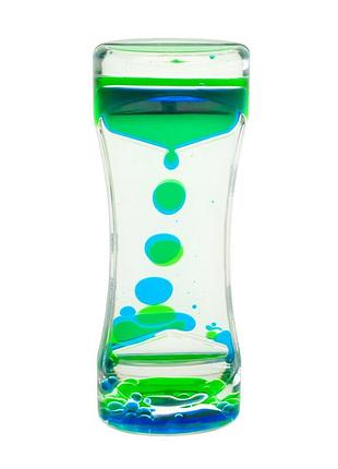 Песочные часы xx-3(blue) голубой, с гелевой жидкостью, 13,5 см