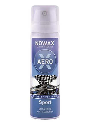 Ароматизатор nowax x aero sport 75ml освіжувач повітря для дому та автомобіля усуває запахи та надає сві ku-22