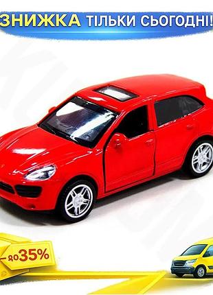 Ku porsche cayenne s universal fit красная коллекционная машинка для детей от 3 лет с металлическим ко uni2l_k