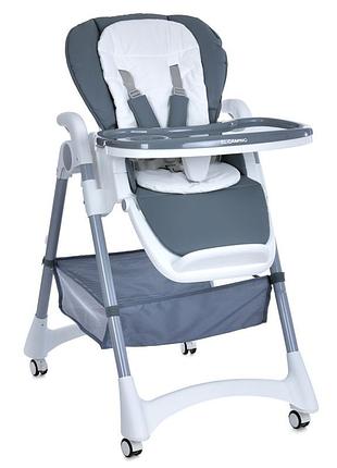 Детский стульчик для кормления steady me 1177 storm gray