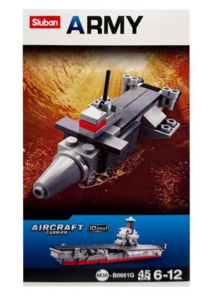Дитячий конструктор "aircraft carrier" m38-b0661-7, 45 деталей
