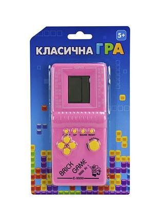 Детская интерактивная игрушка "классическая игра тетрис" 725-60(pink) розовый