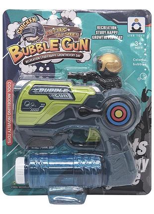 Пистолет с мыльными пузырями bubble gun 134-64a со светом и звуком