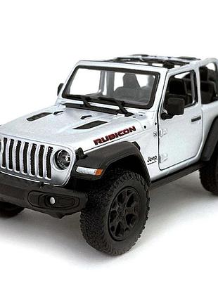 Колекційна машинка "jeep wrangler" kt5412wh(silver) масштаб 1:42