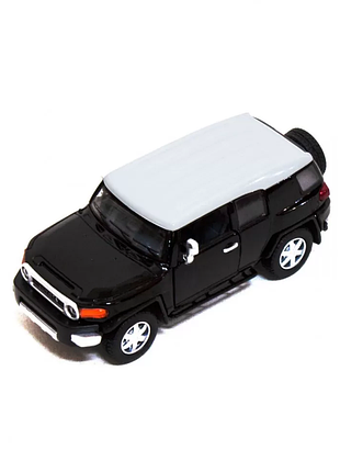 Дитяча залізна машинка toyota fj cruiser кт5343, інерційна чорний