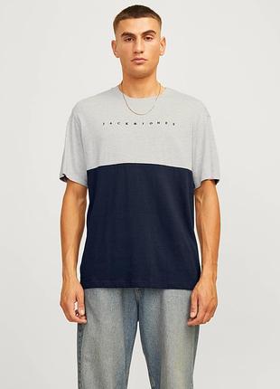 Чоловіча базова бавовняна футболка jack &amp; jones