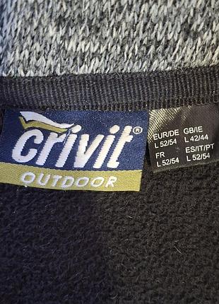 Мужская флиска crivit, размер l, новая, серого цвета 3