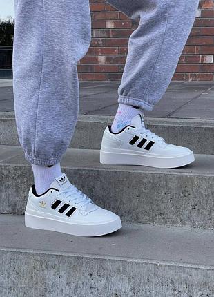 Кроссовки женские adidas forum bonega white black